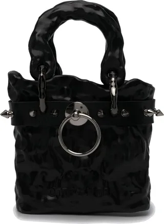 Spike-Detail Sculpted Mini Bag