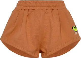 Barrow Logo Printed Pleated Shorts