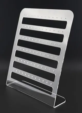 Plastic Display Rack, Clear Acrylic Earring Display Organizer Stand 