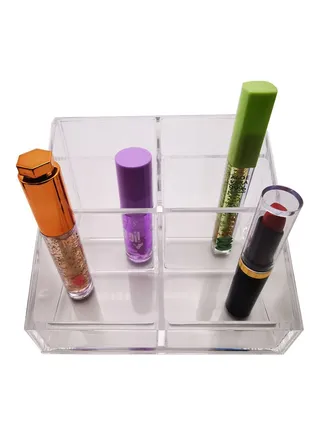 Acrylic Makeup Brush Pen Pencil Cup Holder Cosmetic Storage  Organizer 