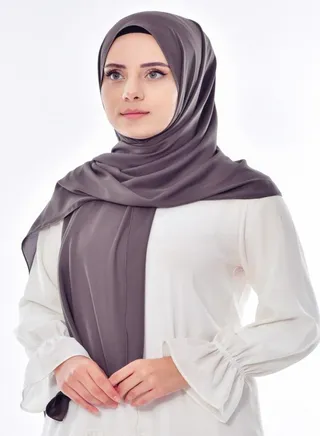 Scarf Chiffon Crepe High-Quality - Grey 