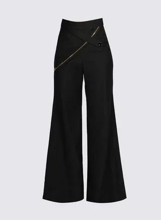 Gazania - Flared Double Flap Pants 