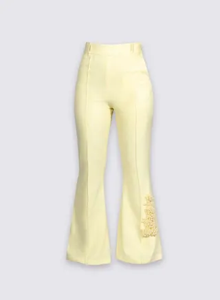 Daffodil Front Tuck Semi Fitted Pants 