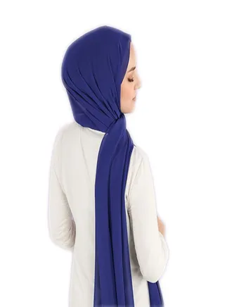 Scarf Chiffon Crepe High-Quality - Soft Blue - From Fatah 