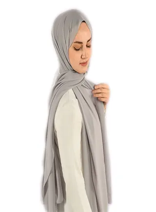 Scarf Chiffon Crepe High-Quality - Grey 
