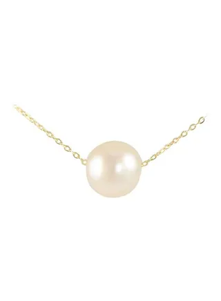 18 Karat Gold Pearl Pendant Necklace 