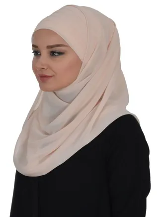 Scarf Chiffon Crepe High-Quality - Beige 