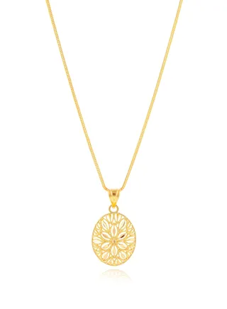 Your Style with 22kt Gold Pendant and Chain Ensembles 