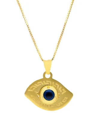 Gold Necklace (Chain with Evil Eye Pendant) 18KT - FKJNKL18KU1069 