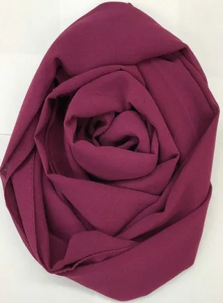 Big Scarf Crepe Solid - Dark Fuchsia Color - From Fatah 