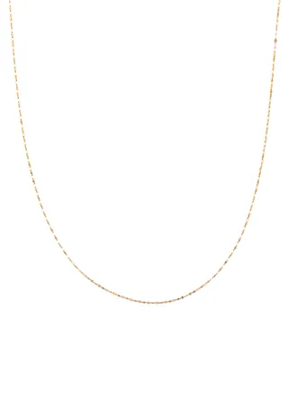 Refined 18K Gold Rolo Chain 