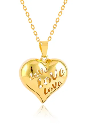 Gift Your Loved One a 21K Gold Heart Necklace 