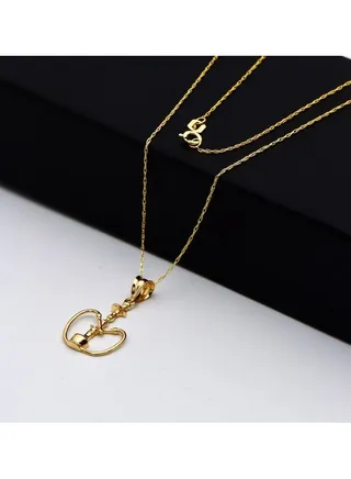 Real Gold Necklace GL1364 CWP 1691 