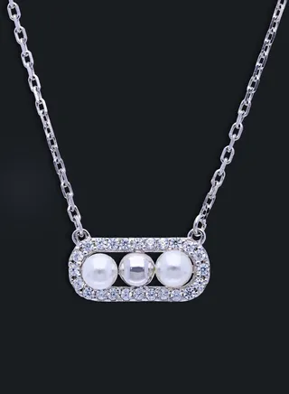 Sterling Balls Necklace Silver 