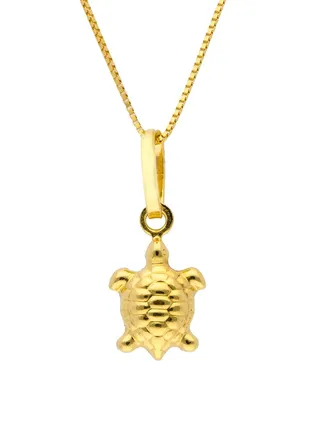 Gold Necklace (Chain with Turtle Pendant) 18KT - FKJNKL18KU1038 