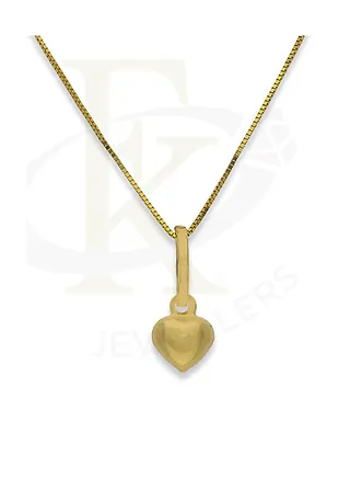 Gold Necklace (Chain with Heart Shaped Pendant) 18KT - FKJNKL18K2291 