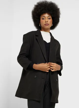 Double Breasted Longline Blazer 