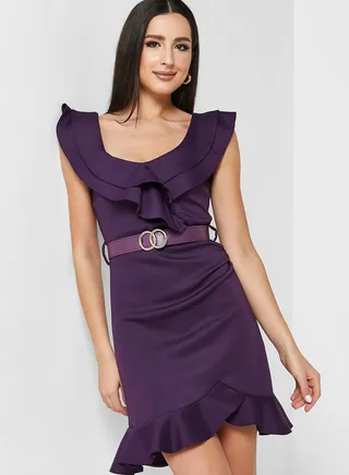 Ruffle Hem Dress