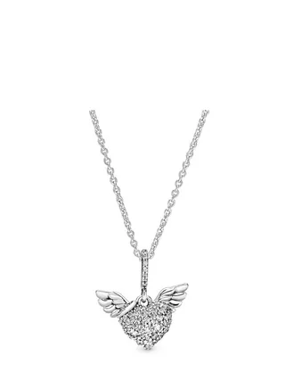 PANDORA Pave Heart & Wings 