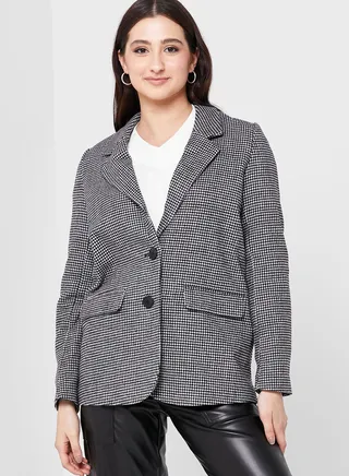 Checked Tailored Blazer 