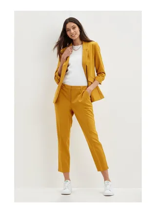 Ruched Sleeve Blazer 
