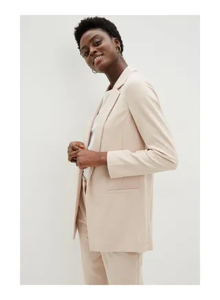 Scuba Crepe Lightweight Relaxed Blazer 