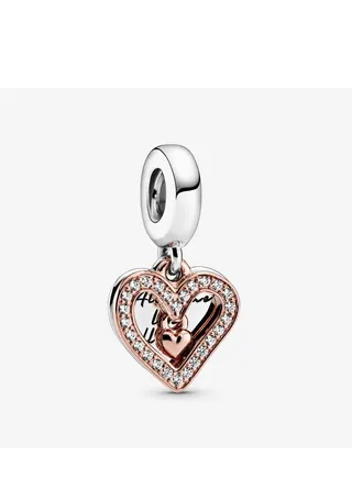 Pandora Brilliant Heart Necklace 