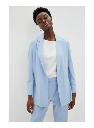 Scuba Crepe Lightweight Relaxed Blazer 