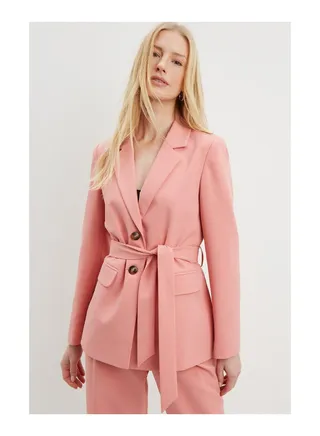 Relaxed Belted Blazer 