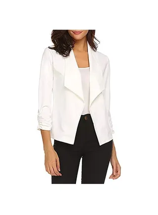Long Sleeved Simple Thin Women's Small Suit 