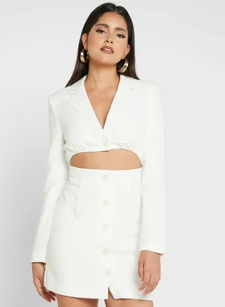Cut Out Blazer Dress 