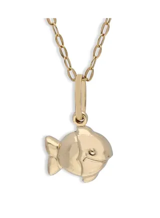 Gold Necklace (Chain with Fish Pendant) 18KT - FKJNKL18KU1118 