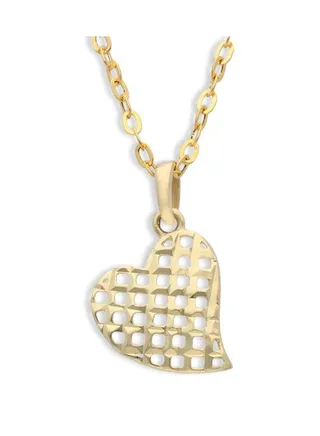Gold Necklace (Chain with Twisted Heart Pendant) 18KT - FKJNKL18KU1055 