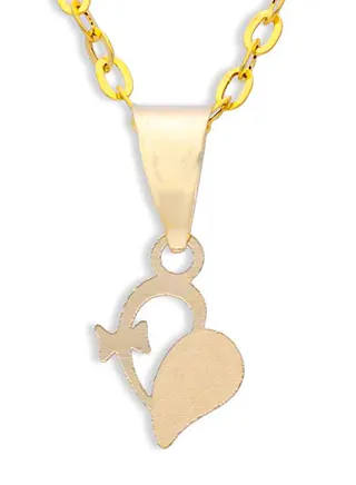 Gold Necklace (Chain with Heart Pendant) 18KT - FKJNKL18KU1047 
