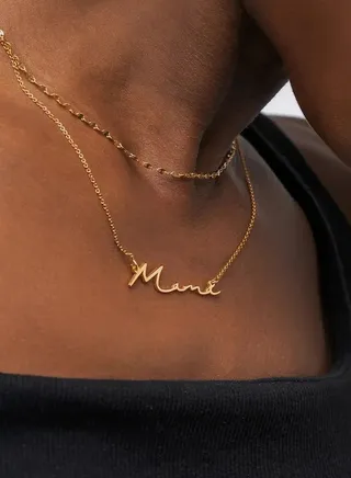 Silver 925 Personalized Signature Style Name Necklace 