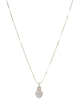 18 Karat White Gold Dimaond Pendant 