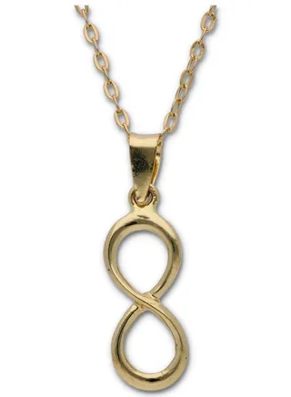 Gold Necklace (Chain with Gold Infinity Shaped Pendant) 18KT - FKJNKL18KU6127 