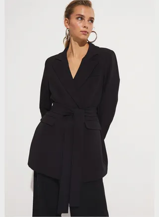 Tie Pocket Detail Tailor Blazer 