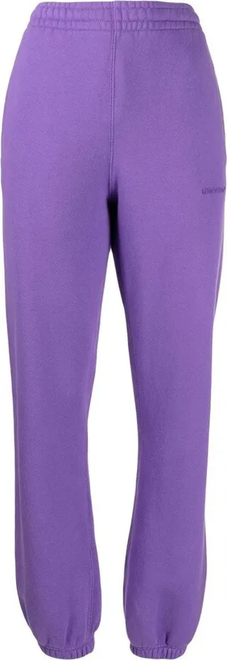 Helvetica lettering track pants