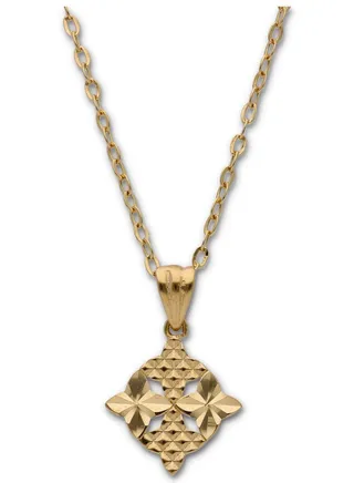 Gold Necklace (Chain with Gold Pendant) 18KT - FKJNKL18KU6129 
