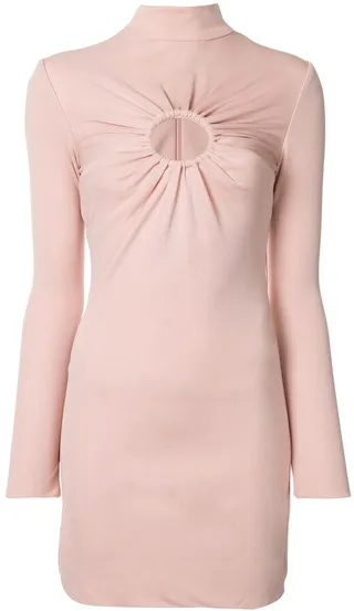 Gathered Detail Fitted Dress