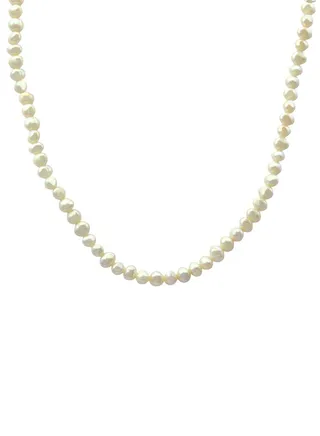 Pearls Charm Necklace 