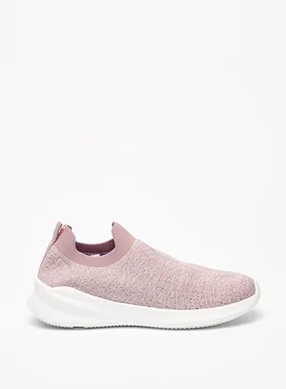 Girls Textured Slip-On Sports Shoes 