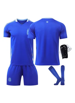 2024 European Cup Argentina Football Uniform Four-piece Suit No. 