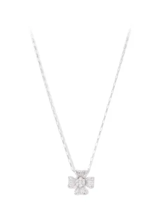 18 Karat White Gold Diamond Studded Necklace 