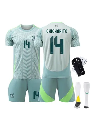 2024 European Cup Mexico football uniform four-piece suit No. 14 