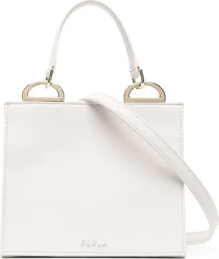 Triangle Leather Tote Bag
