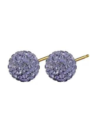 Gp Glitterball Tanzanite Studs 