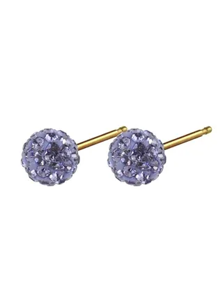Gp Glitterball Tanzanite Studs 