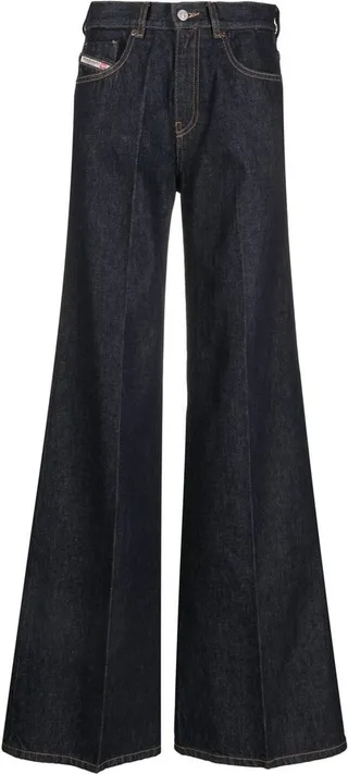 High-Waisted Wide-Leg Jeans